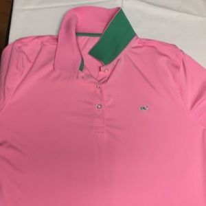 Vineyard Vines Sport Mesh Pullover Golf Shirt